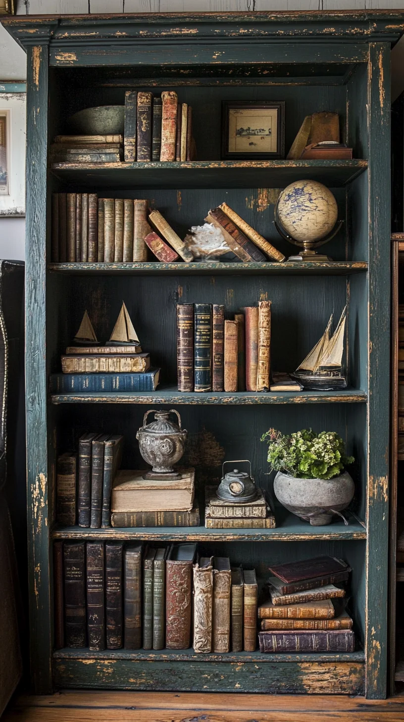 A Timeless Vintage Charm: How to Style Your Bookshelf Like a Pro