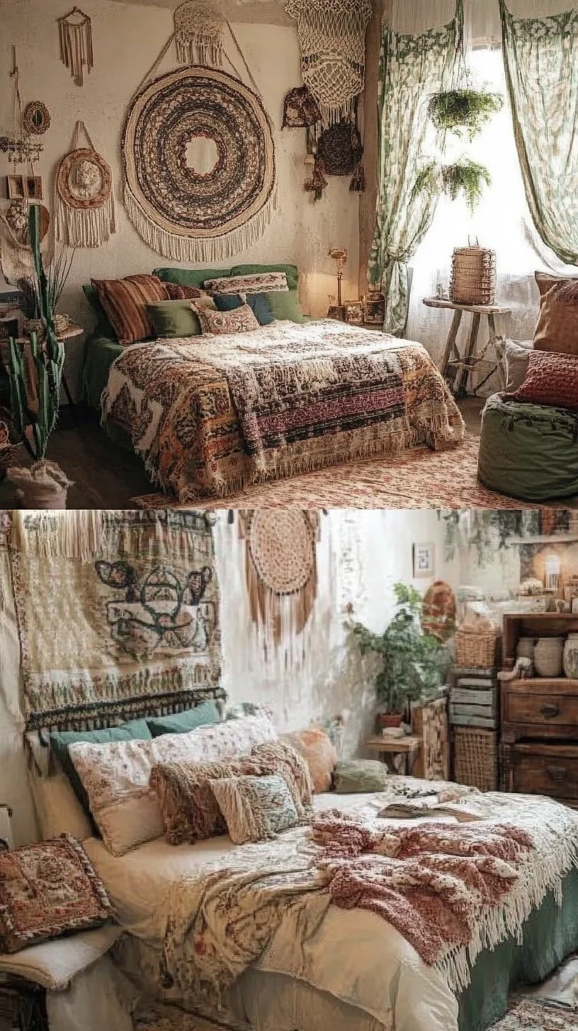 Bohemian Bliss: Transform Your Space with Cozy Textiles and Natural Accents