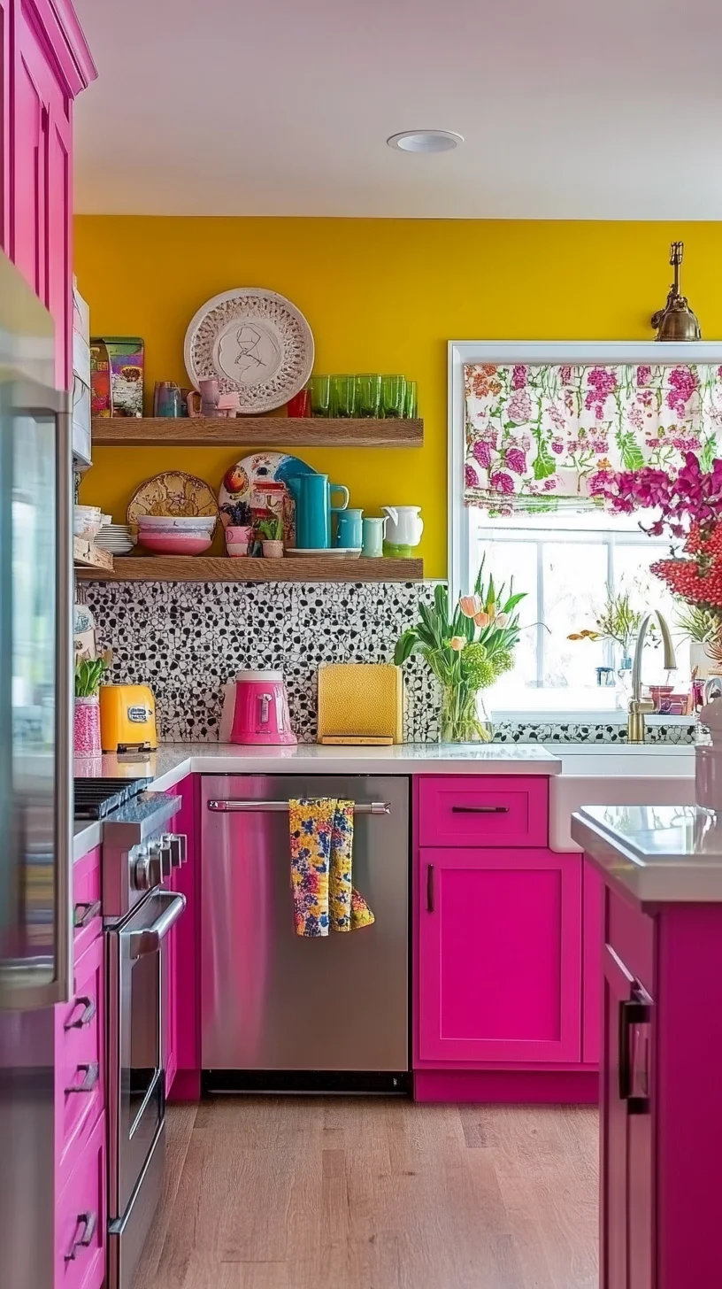 Bold and Bright: Transform Your Kitchen with Vibrant Colors and Playful Patterns