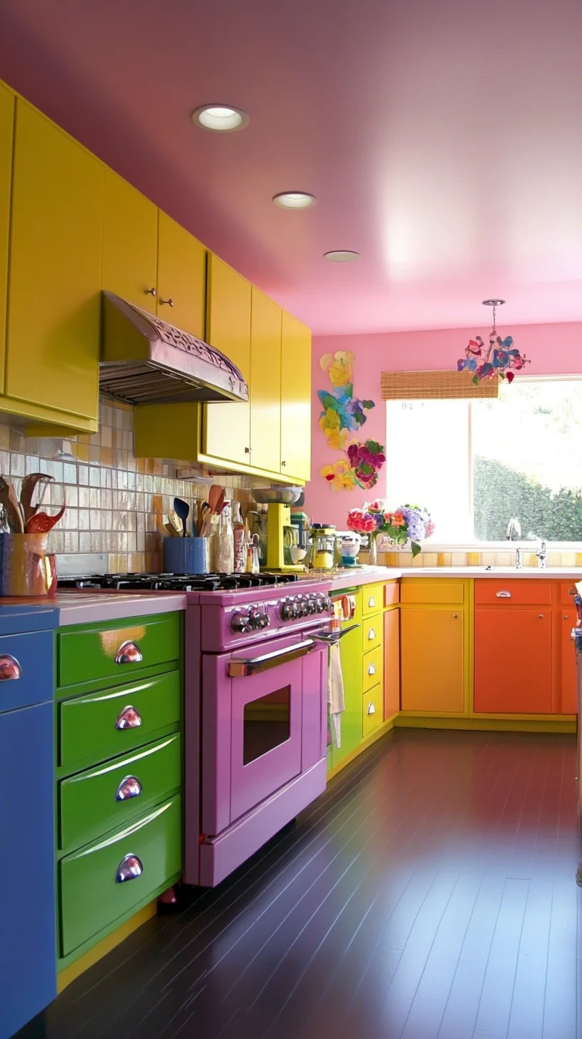 Bright and Bold: A Rainbow Kitchen Makeover for a Cheerful Culinary Haven