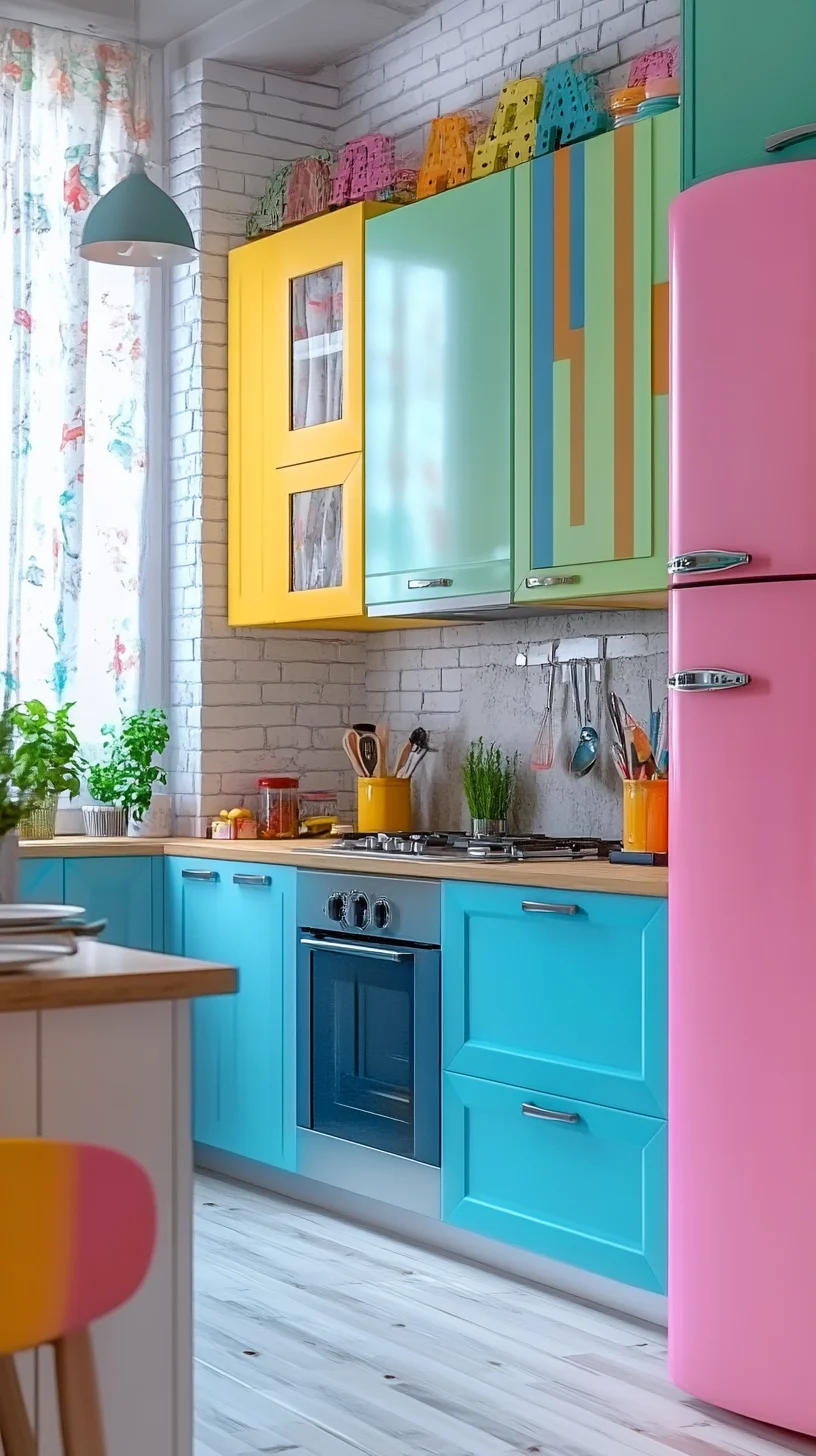 Bright and Bold: Transform Your Kitchen with Playful Pastel Colors