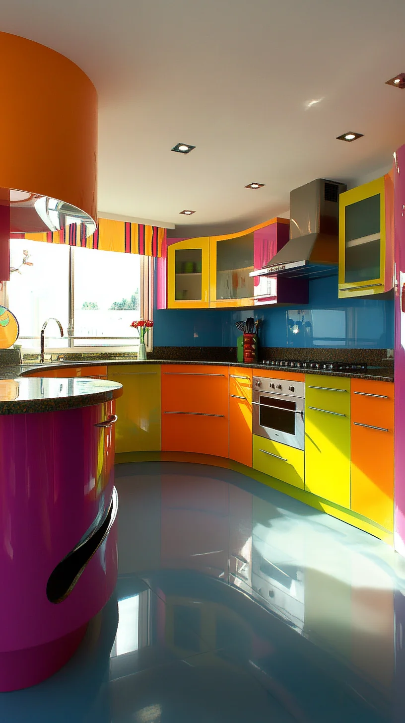 Brighten Up Your Space: A Vibrant Retro-Inspired Kitchen Makeover