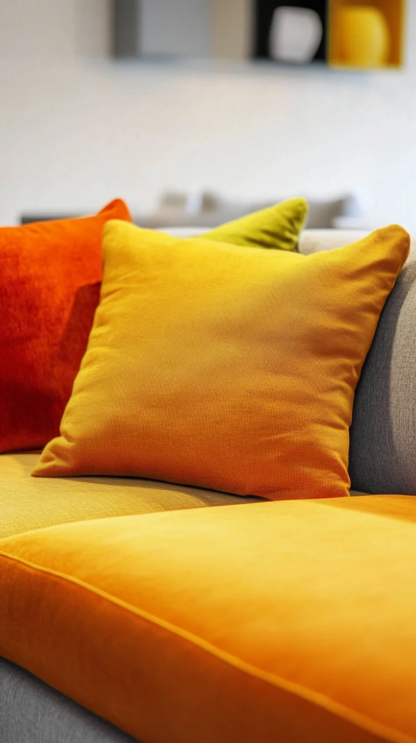 Brighten Your Space with Citrus-Inspired Sofa Accents for a Vibrant Atmosphere