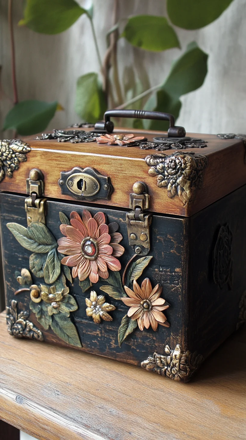 Captivating Floral Vintage Box: A Timeless Treasure for Your Home