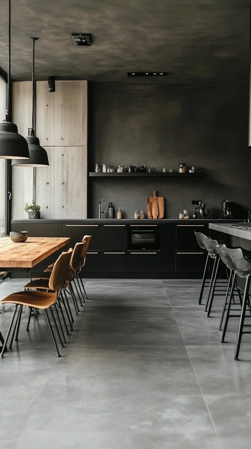 Chic Minimalism: Embrace the Sleek Black and Grey Kitchen Aesthetic