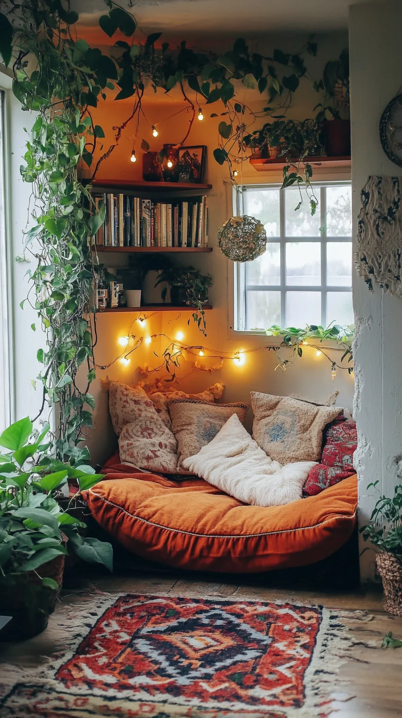 Cozy Bohemian Nook: Create Your Dream Relaxation Space