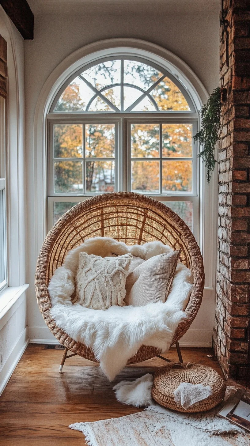 Cozy Bohemian Vibes: Transform Your Space with a Chic Wicker Lounge Chair