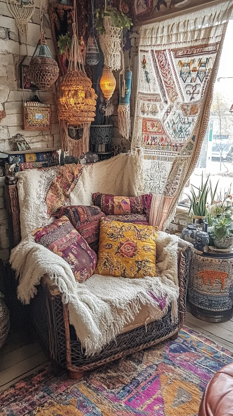 Cozy Bohemian Vibes: Transform Your Space with Eclectic Textures and Colors