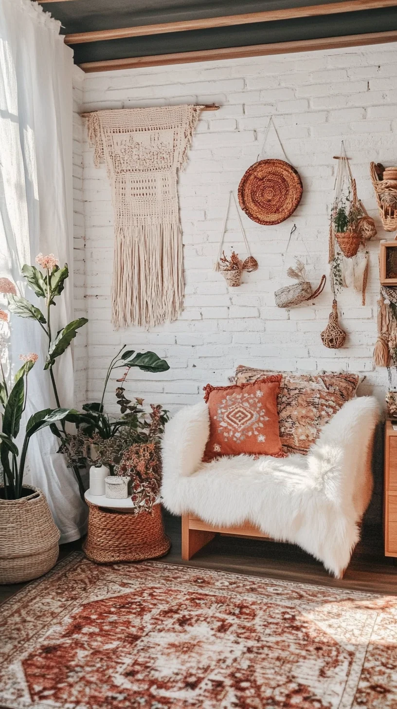 Cozy Bohemian Vibes: Transform Your Space with Warm Textures and Natural Accents