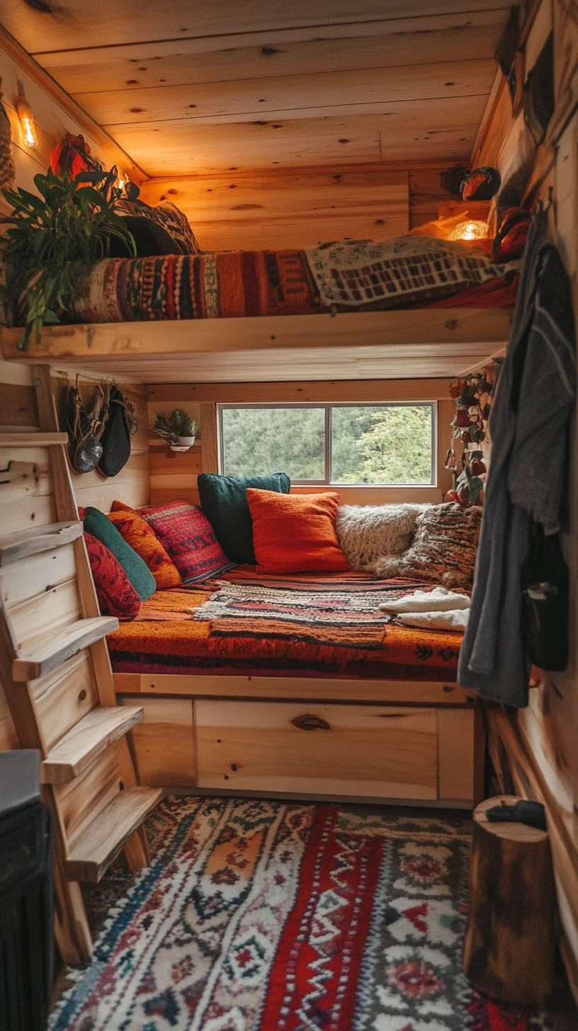 Cozy Cabin Retreat: Embrace Warmth and Texture in Your Tiny Home