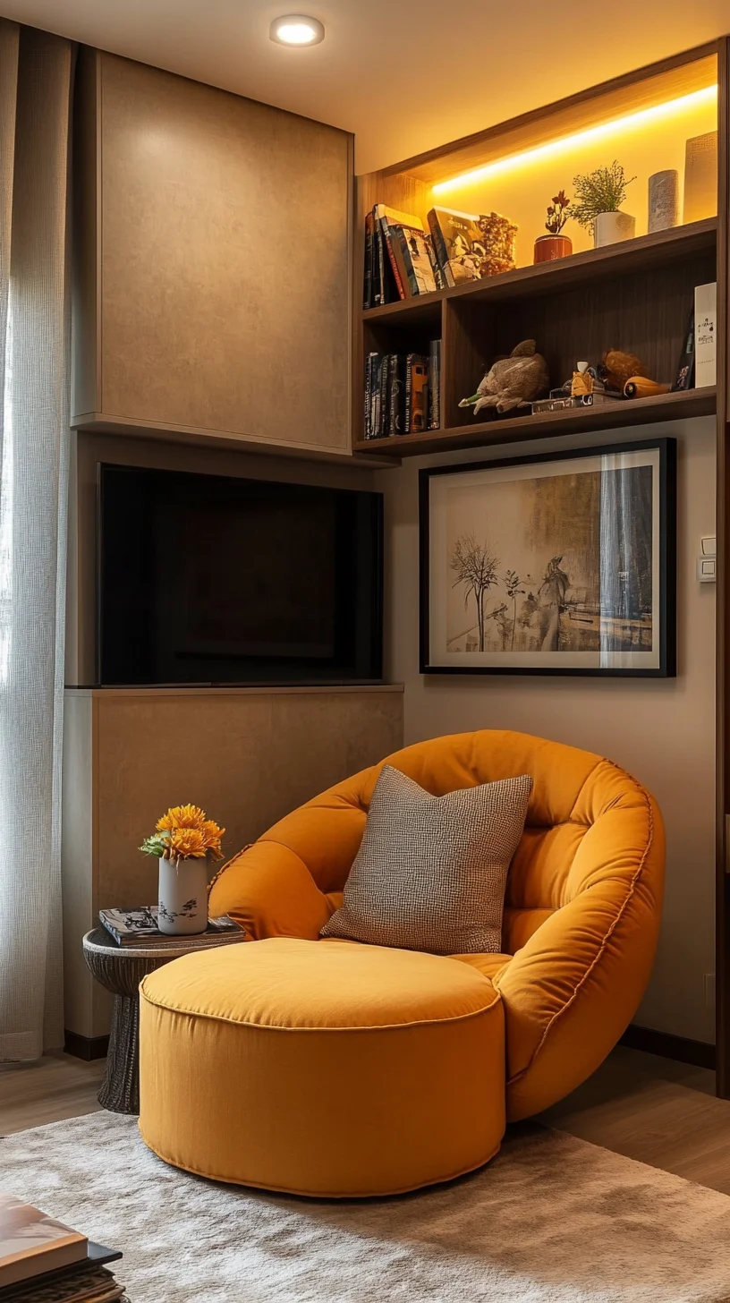 Cozy Chic: Embrace Comfort with This Modern Mustard Accent Chair