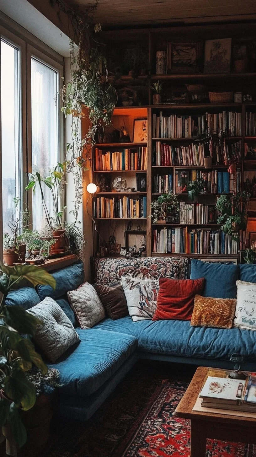 Cozy Chic: Embrace Nature with a Bohemian-Style Living Room