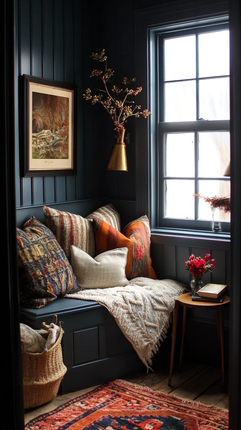 Cozy Cloisters: Create Your Dream Reading Nook with Warm Textures and Earthy Hues