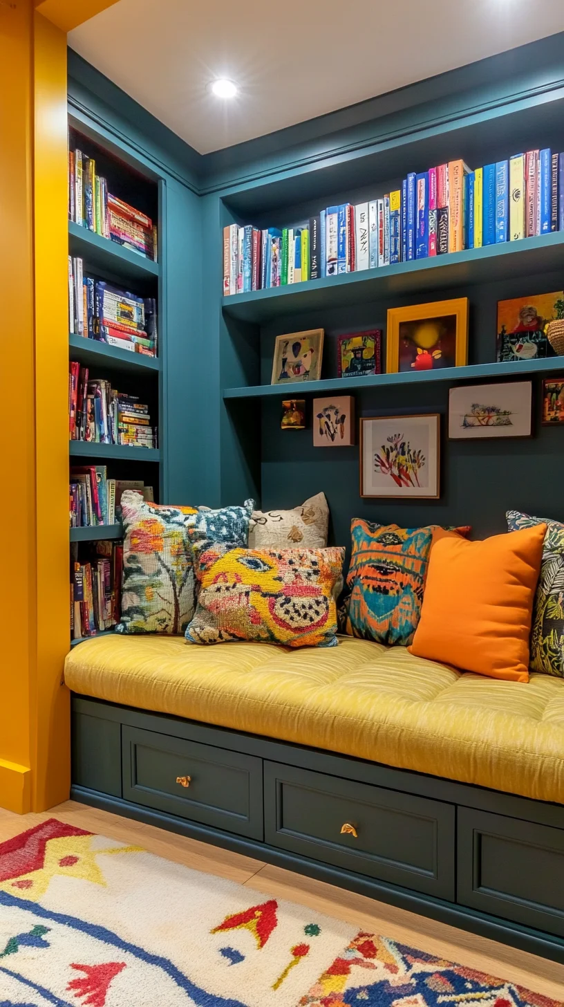 Cozy Colorful Nook: Transform Your Space with Vibrant Bookstore Vibes