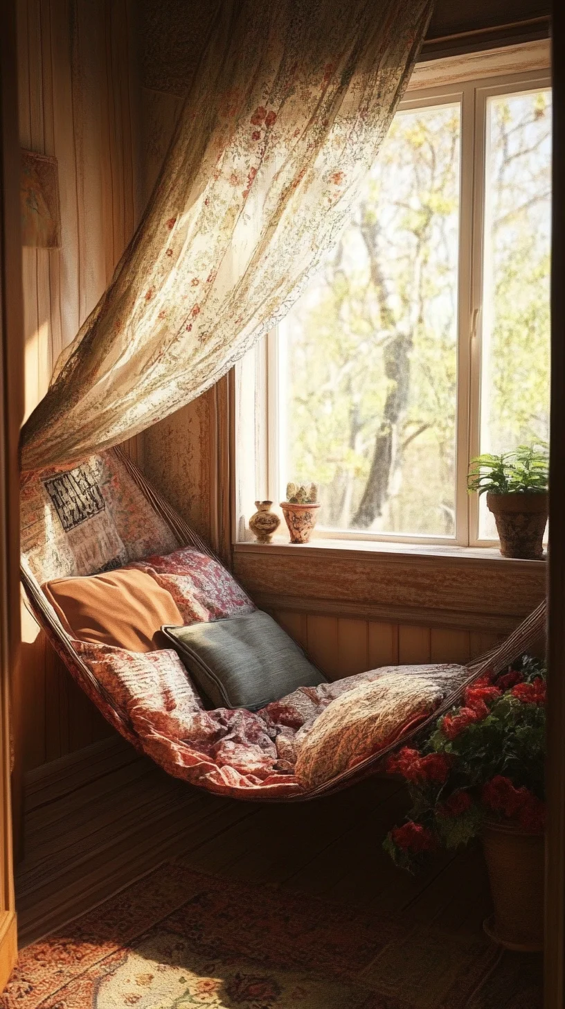 Cozy Corner Delight: Transforming Spaces with a Hammock Nook