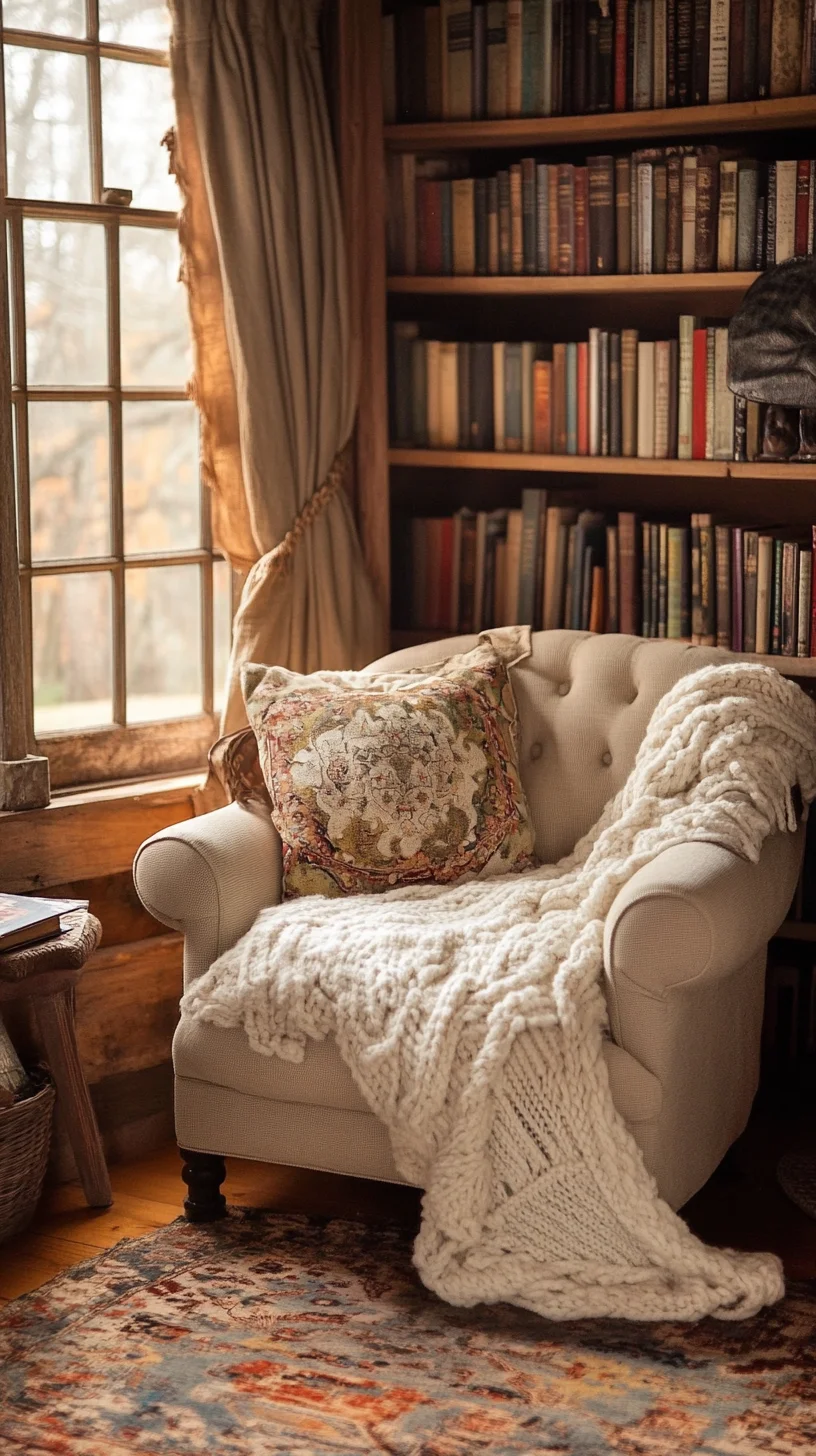 Cozy Corner: Embrace Comfort with Textured Layers and Warm Accents