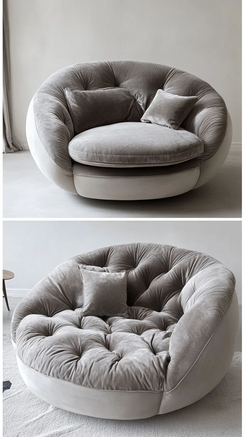 Cozy Elegance: Discover the Chic Charm of the Plush Round Sofa