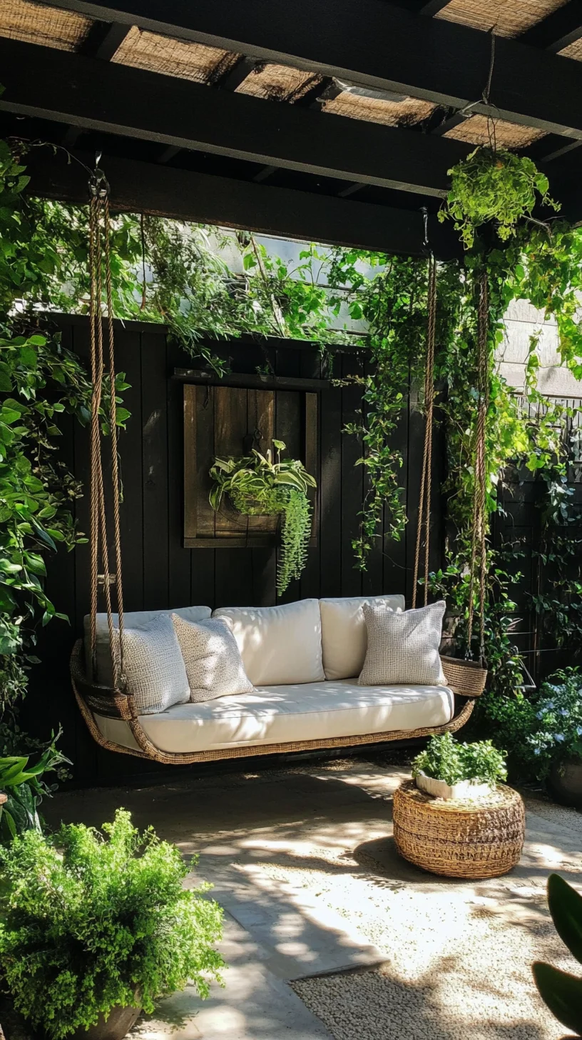 Cozy Elegance: Transform Your Outdoor Space with a Swinging Sanctuary