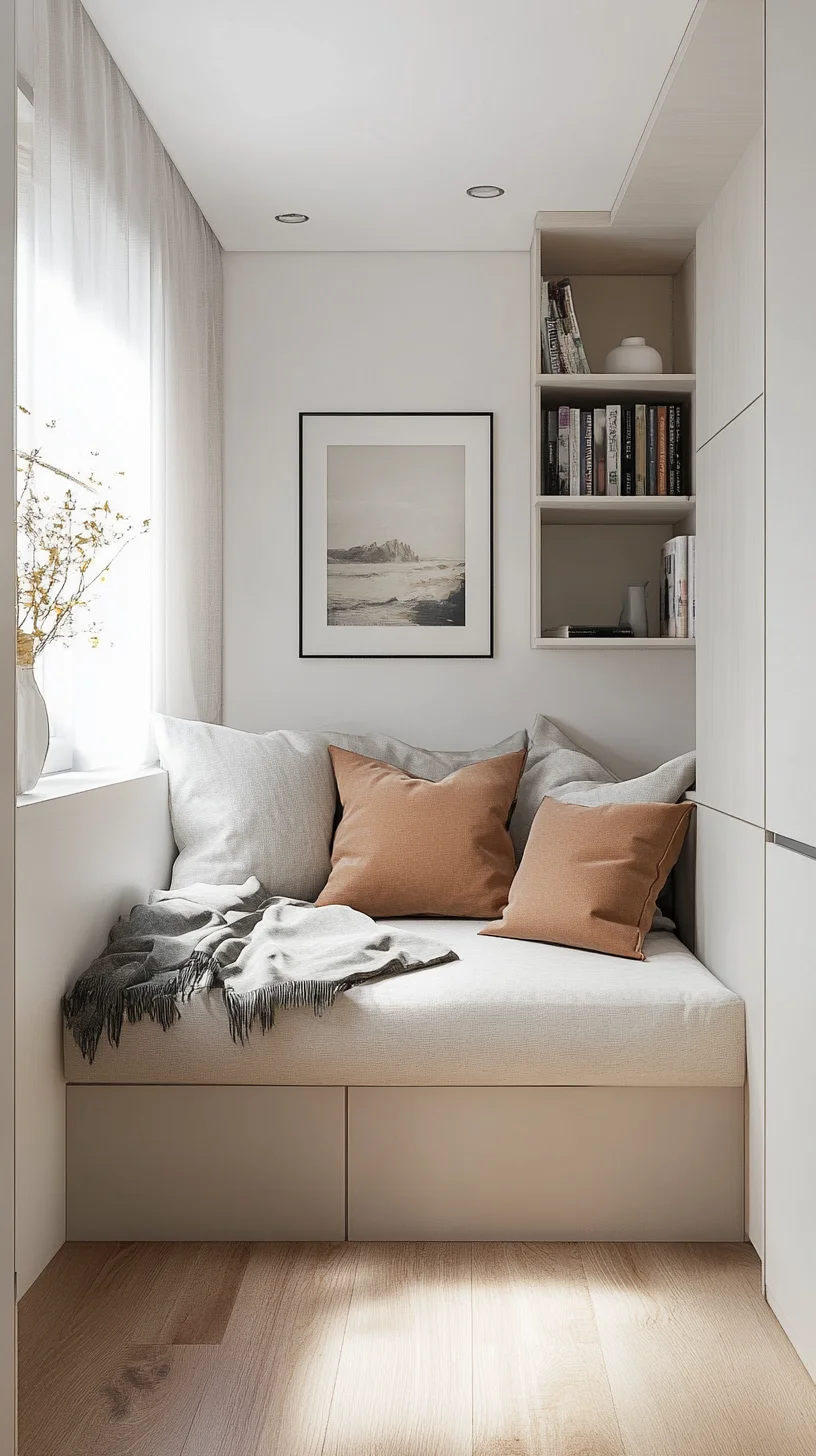 Cozy Minimalist Nook: A Stylish Retreat for Relaxation