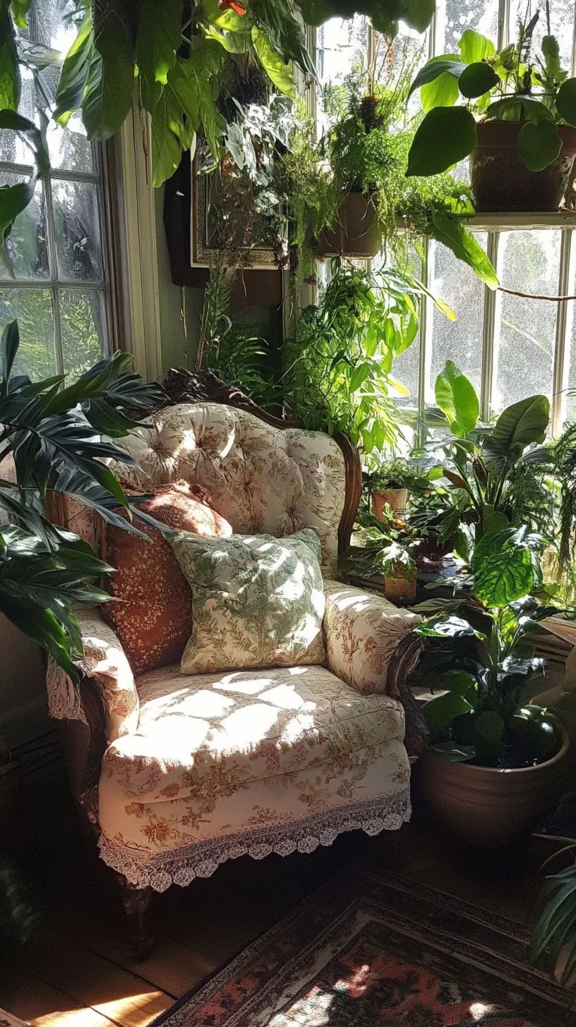 Create a Cozy Botanical Retreat: Chic Vintage Chair Styling Tips