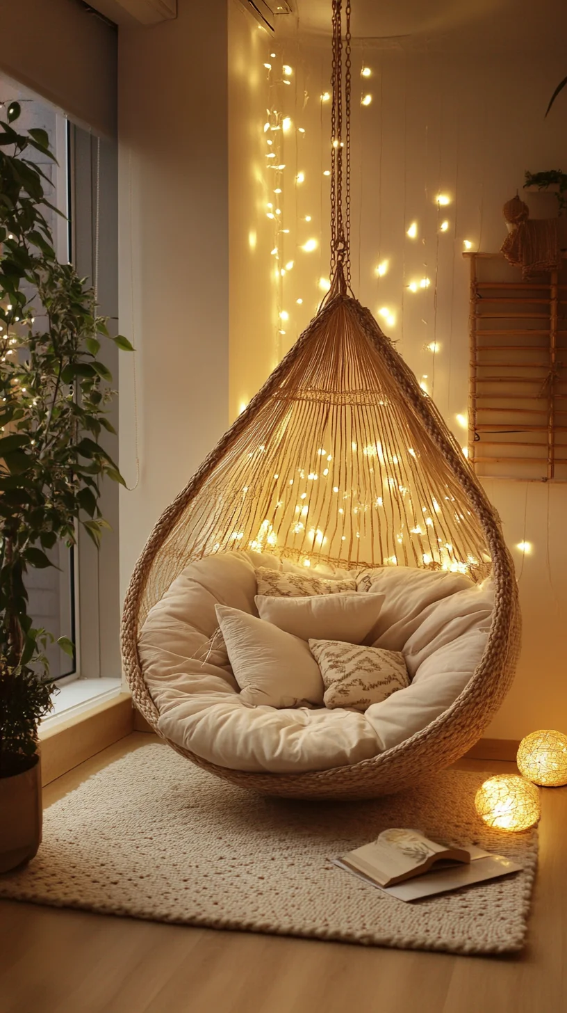 Create a Cozy Haven: The Dreamy Hanging Rattan Chair Aesthetic