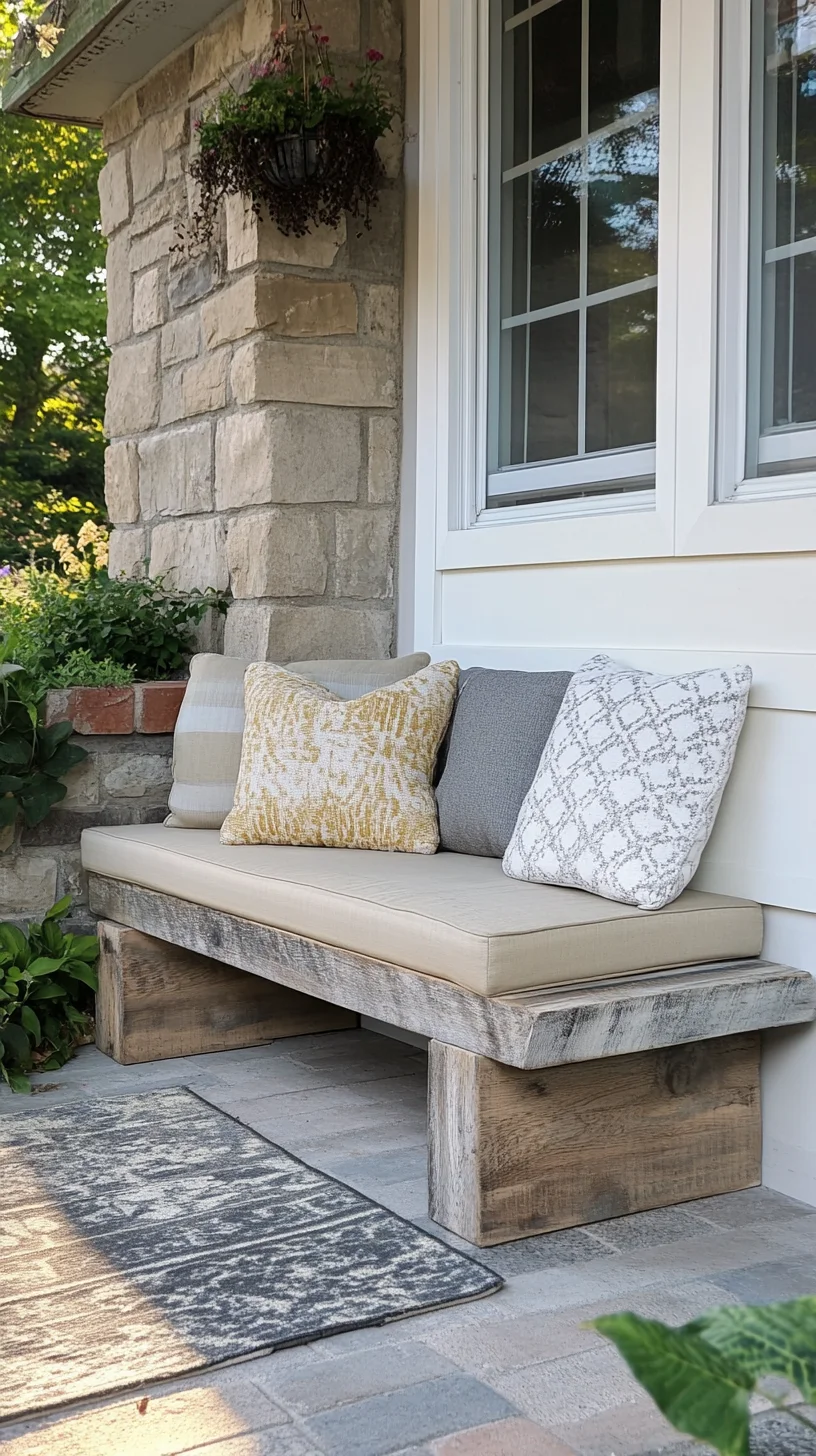 Create a Cozy Outdoor Retreat with Rustic Bench Seating