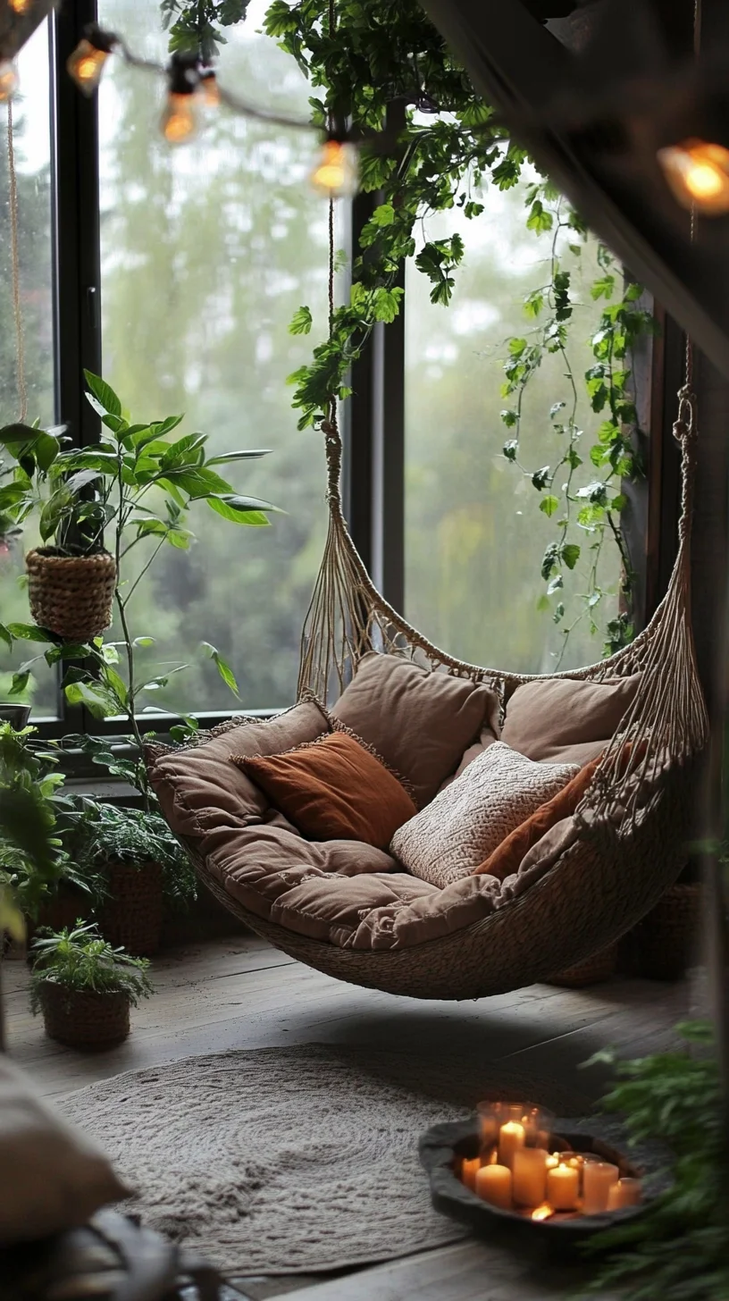 Create Your Cozy Oasis: Embrace Nature with a Boho-Chic Hammock Nook