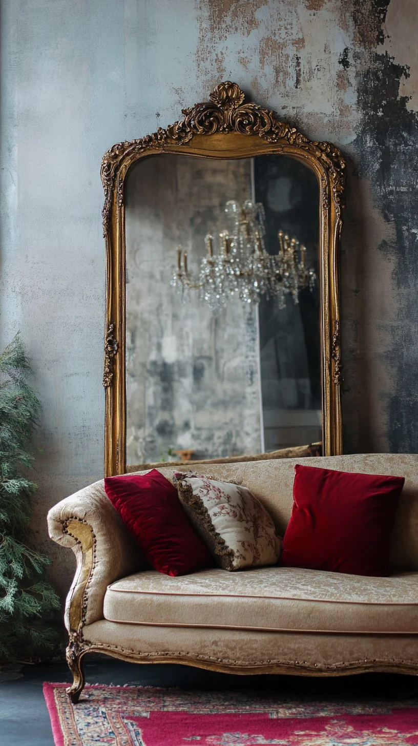 Elegance Redefined: Embrace Vintage Glamour with This Timeless Living Room Setup