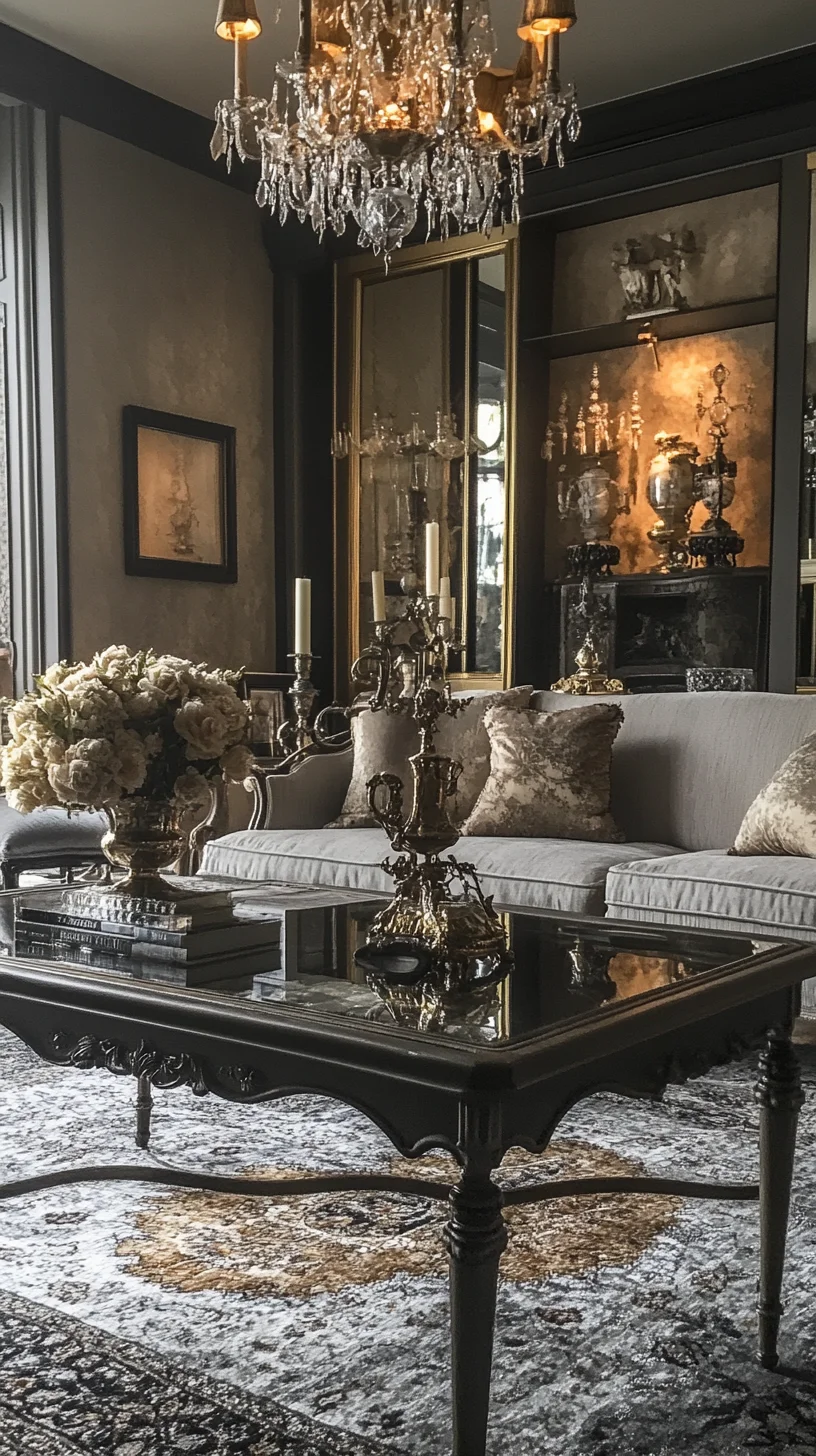 Elegance Redefined: Opulent Living Room Décor with Timeless Charm