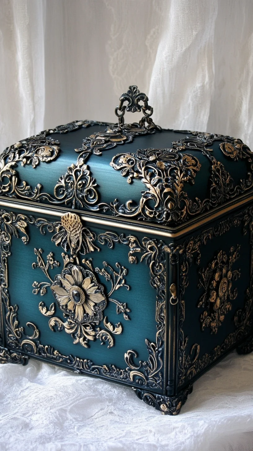 Elegant Baroque Beauty: A Vintage-Inspired Decorative Treasure Box