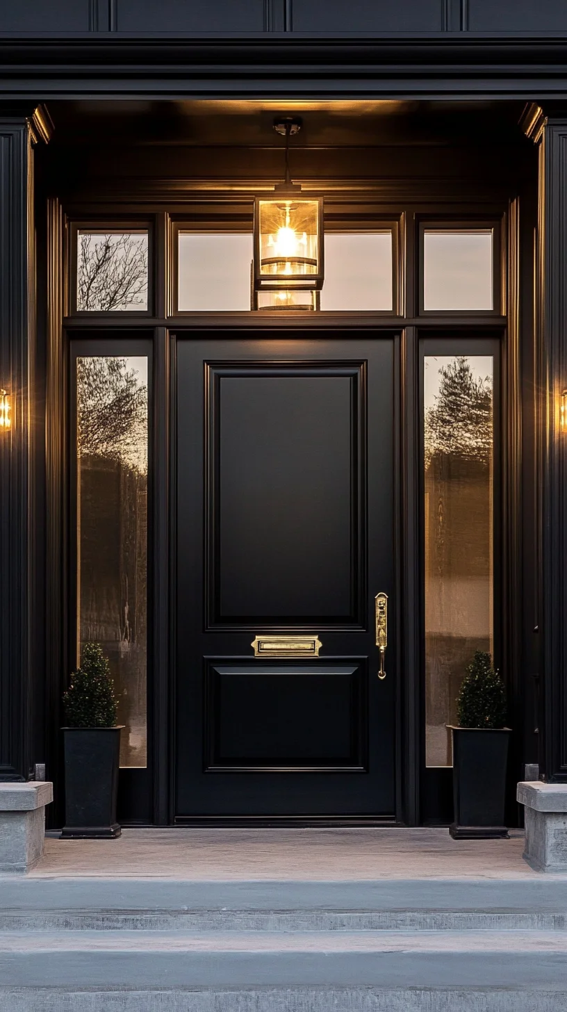 Elegant Black Door: A Timeless Statement for Modern Homes