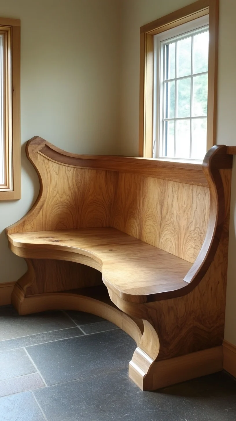 Elegant Corner Bench: A Perfect Blend of Comfort and Craftsmanship