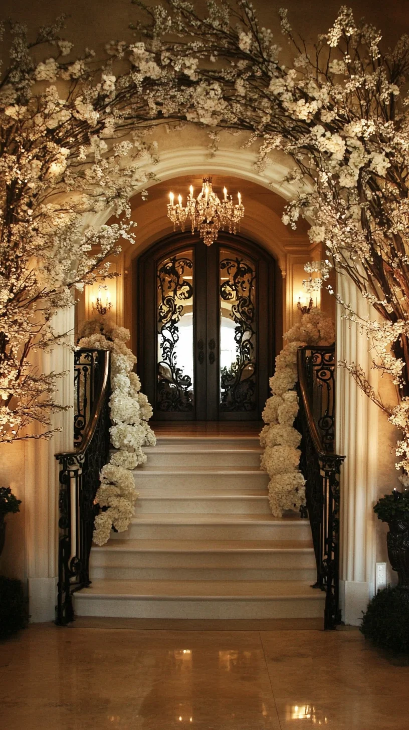 Elegant Floral Arches: Transform Your Entryway into a Romantic Oasis