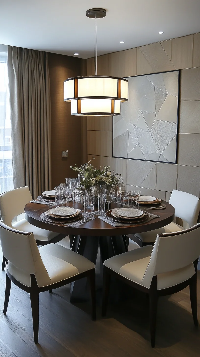 Elegant Minimalism: A Contemporary Dining Space for Effortless Entertaining