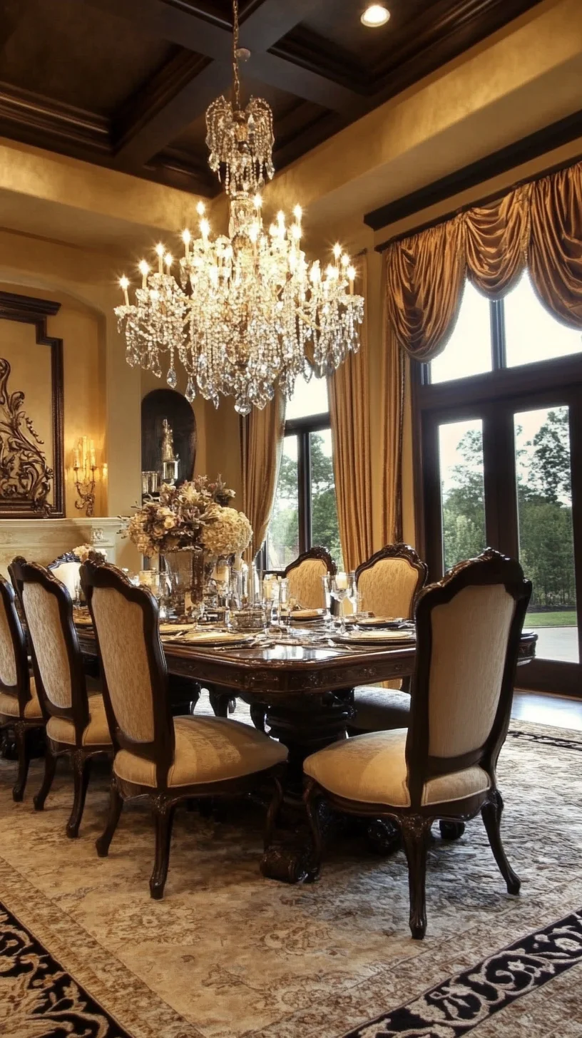 Elegant Opulence: Mastering Luxe Dining with Glamorous Crystal Accents