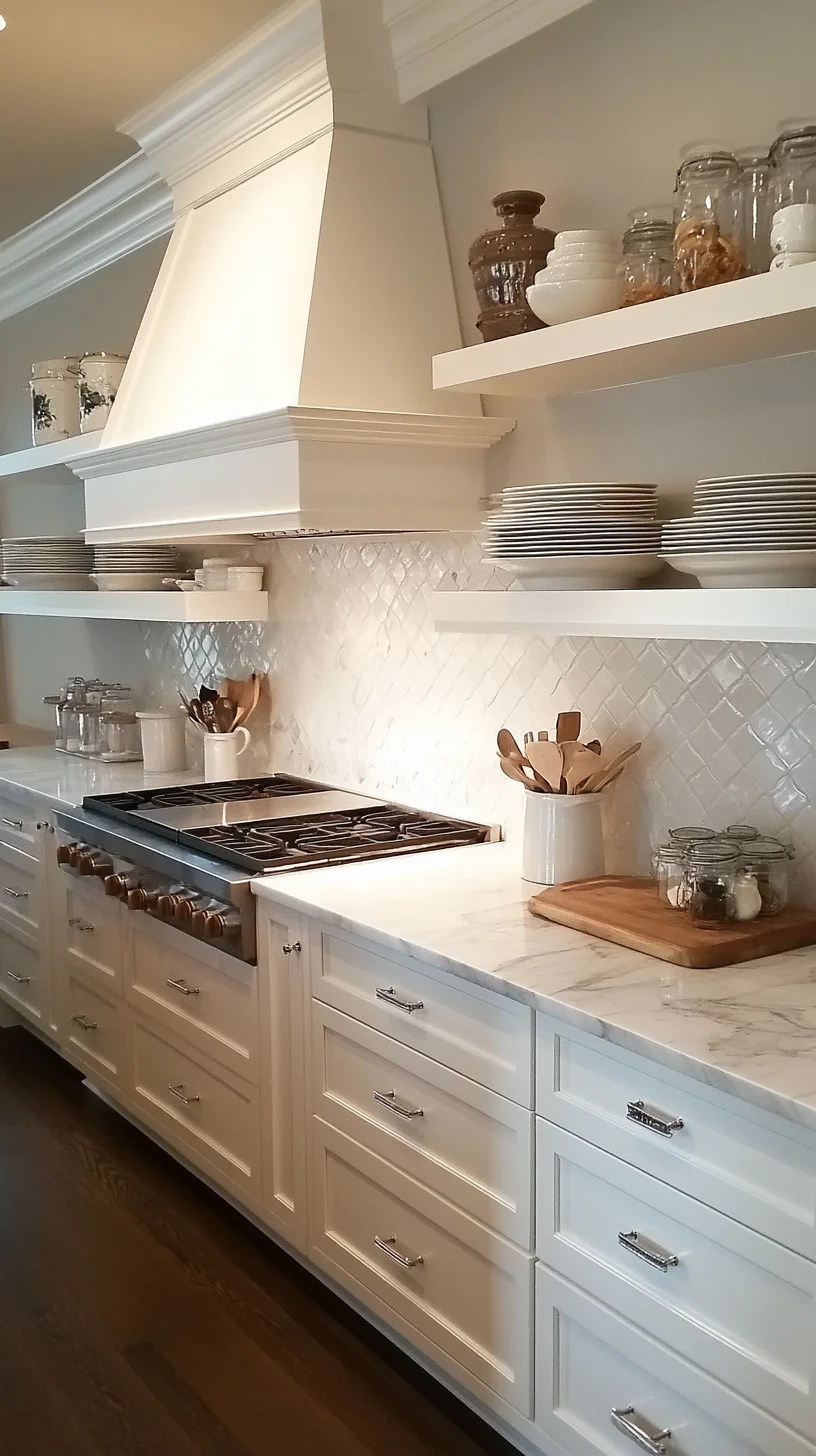 Elegant White Kitchen: Timeless Charm Meets Modern Functionality