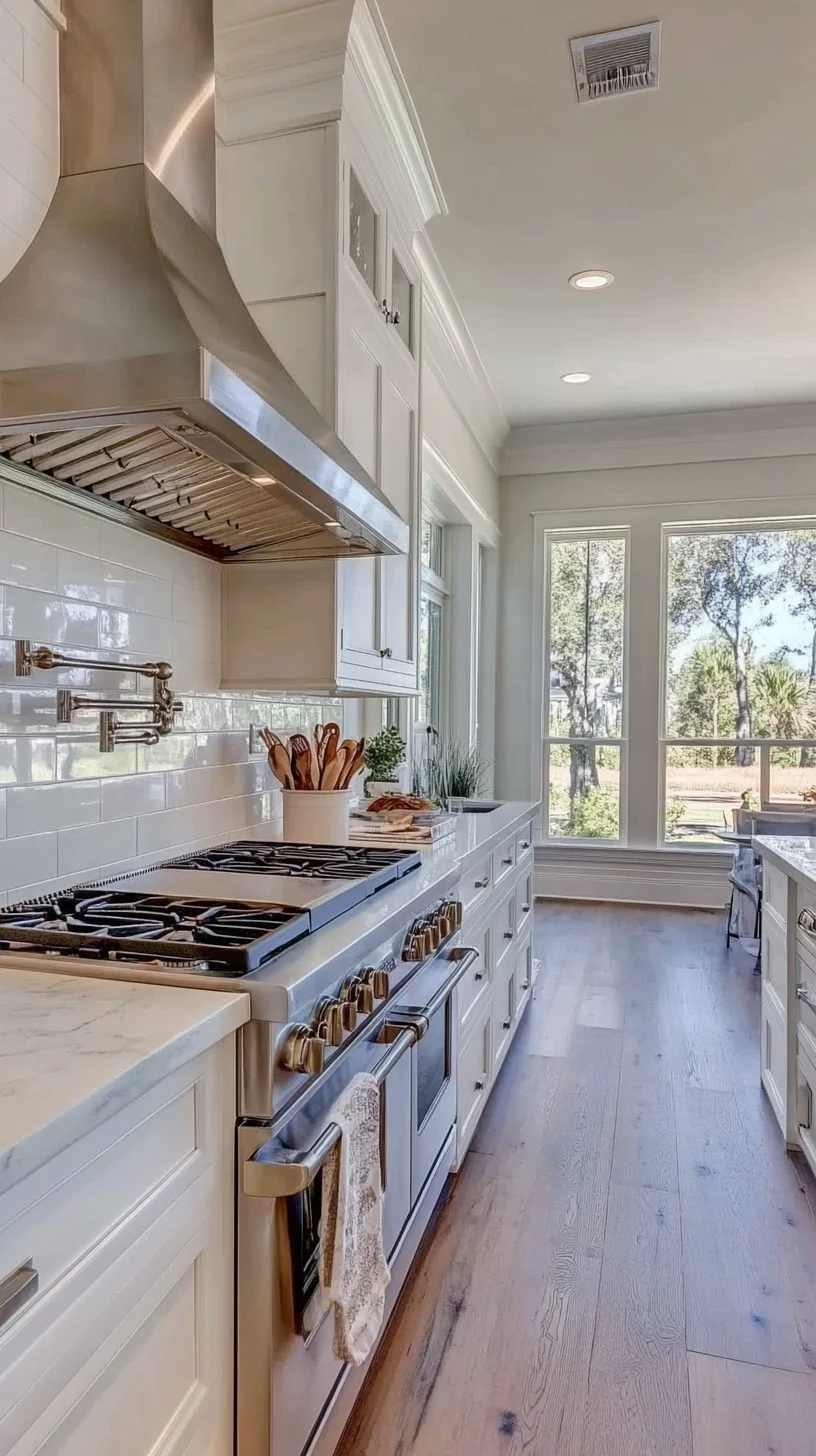 Elevate Your Culinary Experience with a Chic, White Farmhouse Kitchen