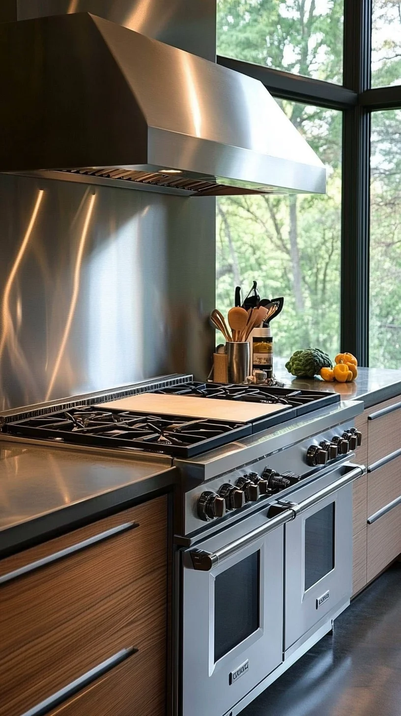 Elevate Your Culinary Space: Embrace the Sleek Charm of Modern Stainless Steel Kitchens