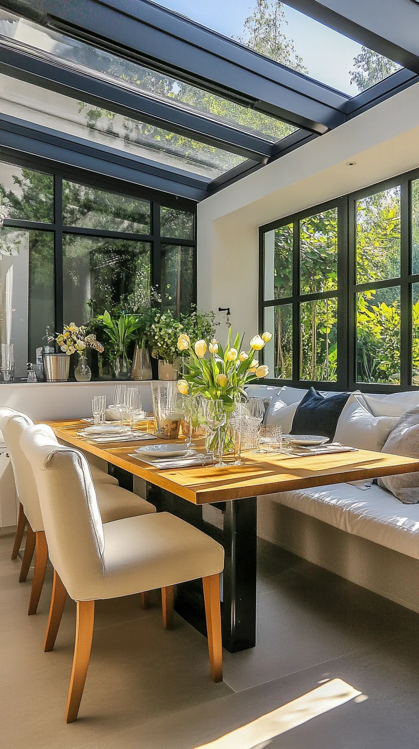 Elevate Your Dining Experience with a Chic Indoor Garden Oasis