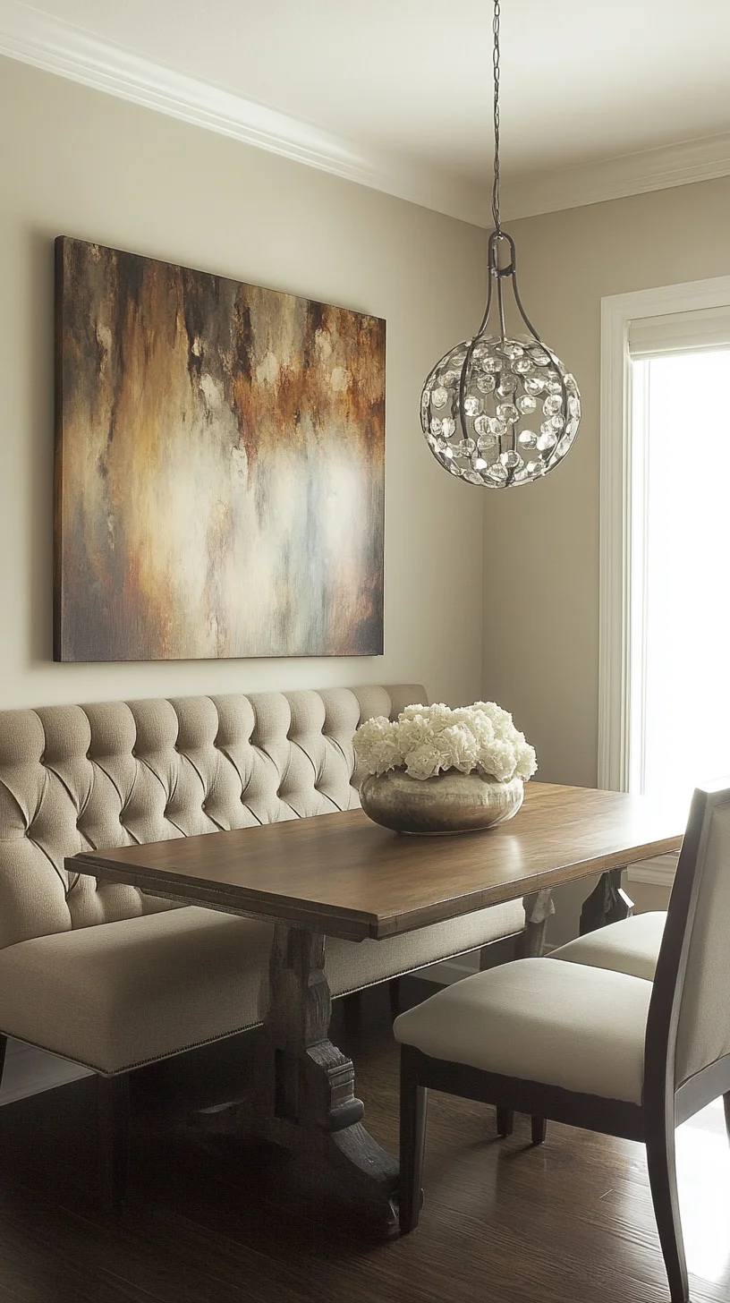 Elevate Your Dining Experience with Cozy Chic: The Perfect Tufted Banquette Style