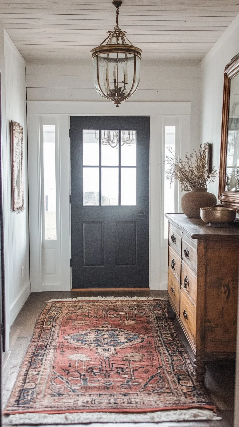 Elevate Your Entryway: Chic Modern Vintage Fusion for a Welcoming Home