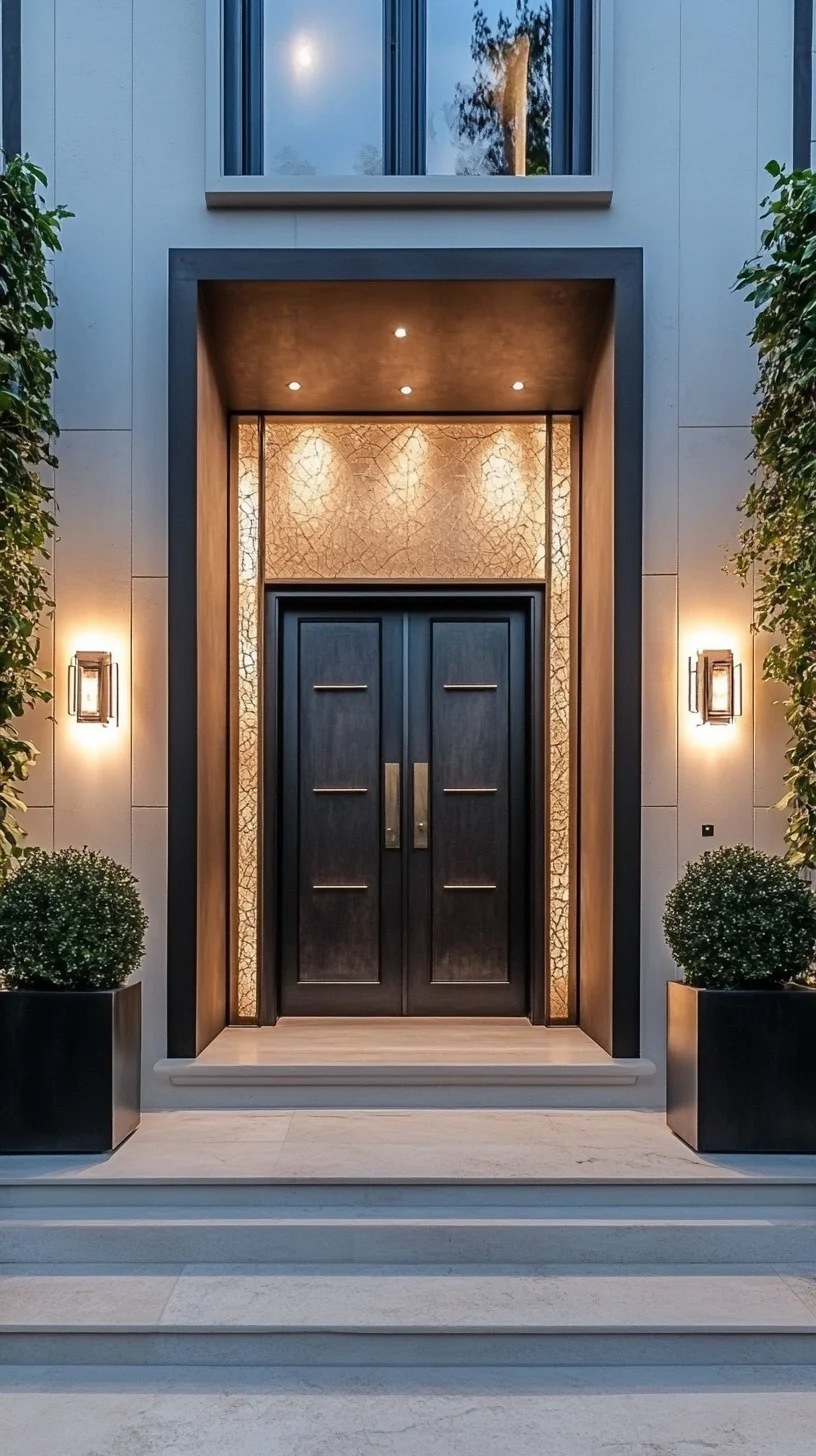 Elevate Your Entryway: Modern Elegance with Bold Black Doors