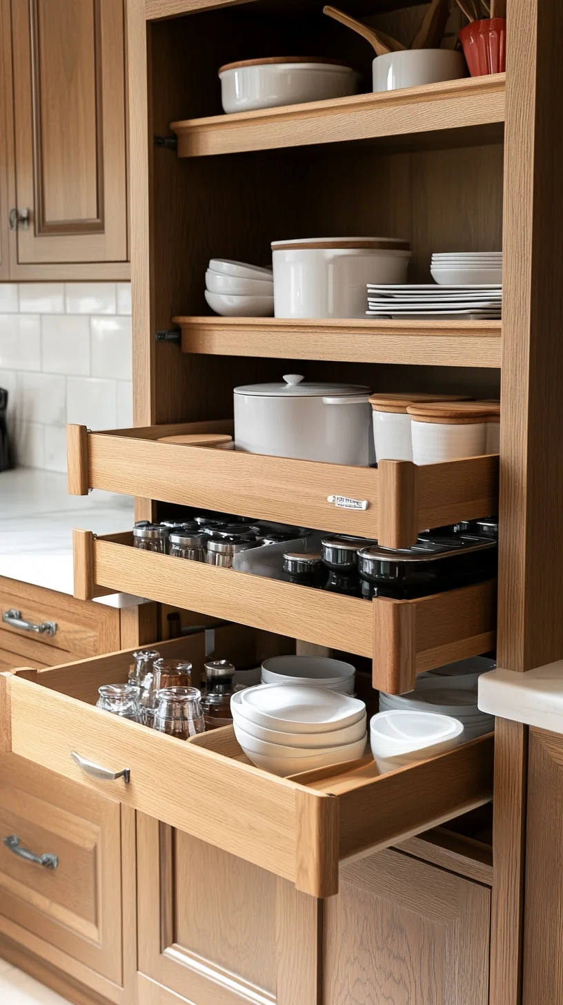 Elevate Your Kitchen Organization with Stylish Pull-Out Shelving Solutions