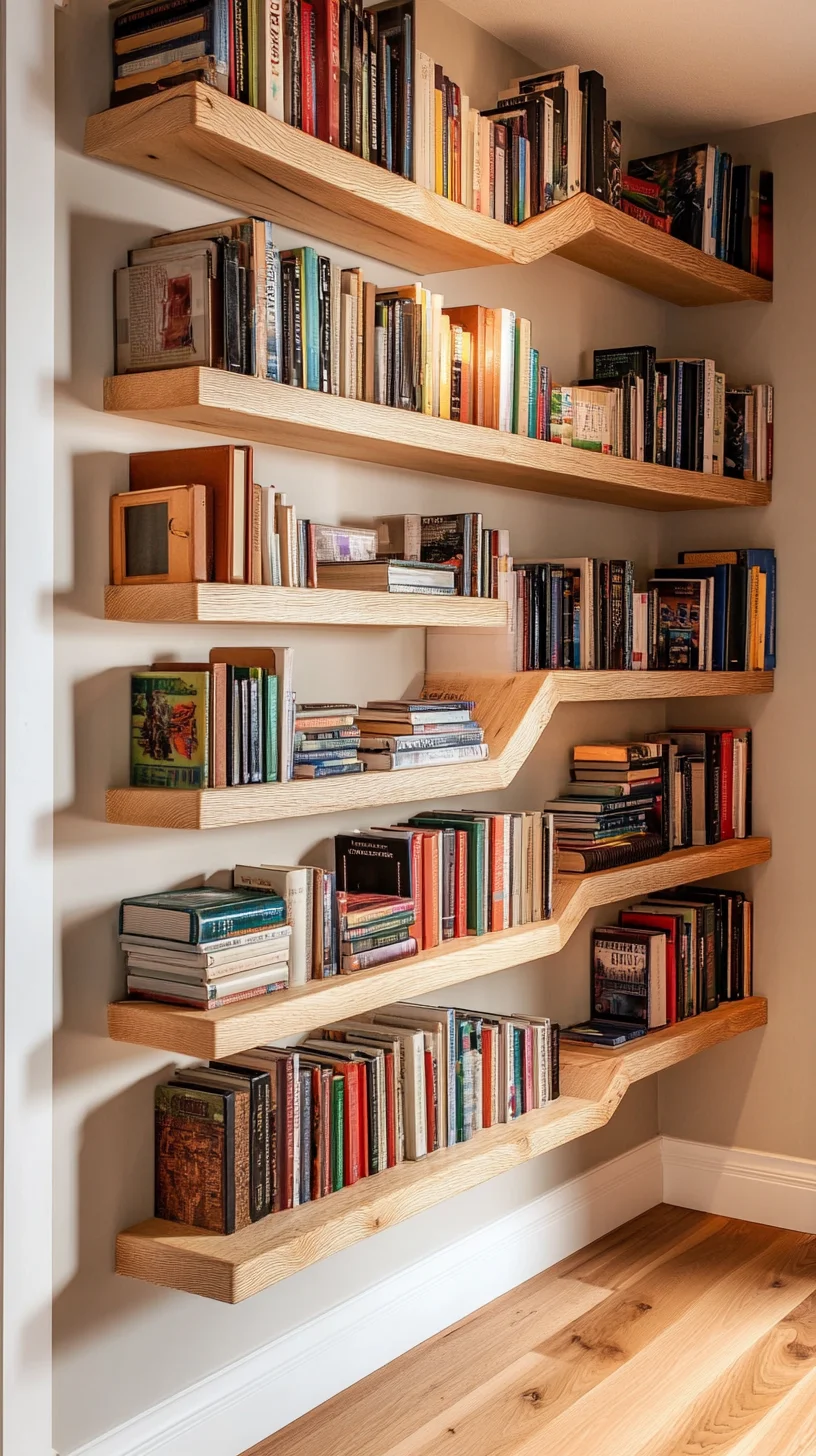 Elevate Your Space: Chic Floating Bookshelves that Shine with Character