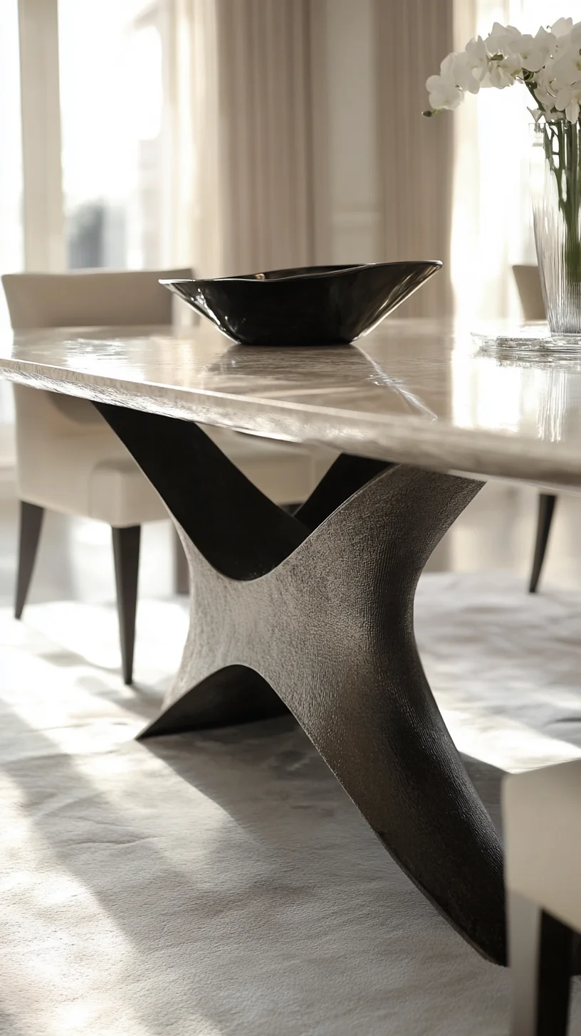 Elevate Your Space: The Stunning Sculptural Dining Table Design Trend