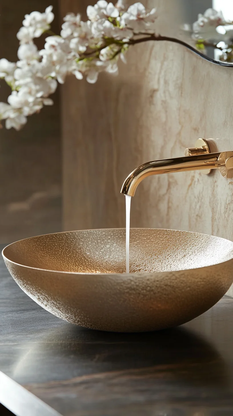 Elevate Your Space with a Luxurious Modern Gold Faucet and Bowl Combo