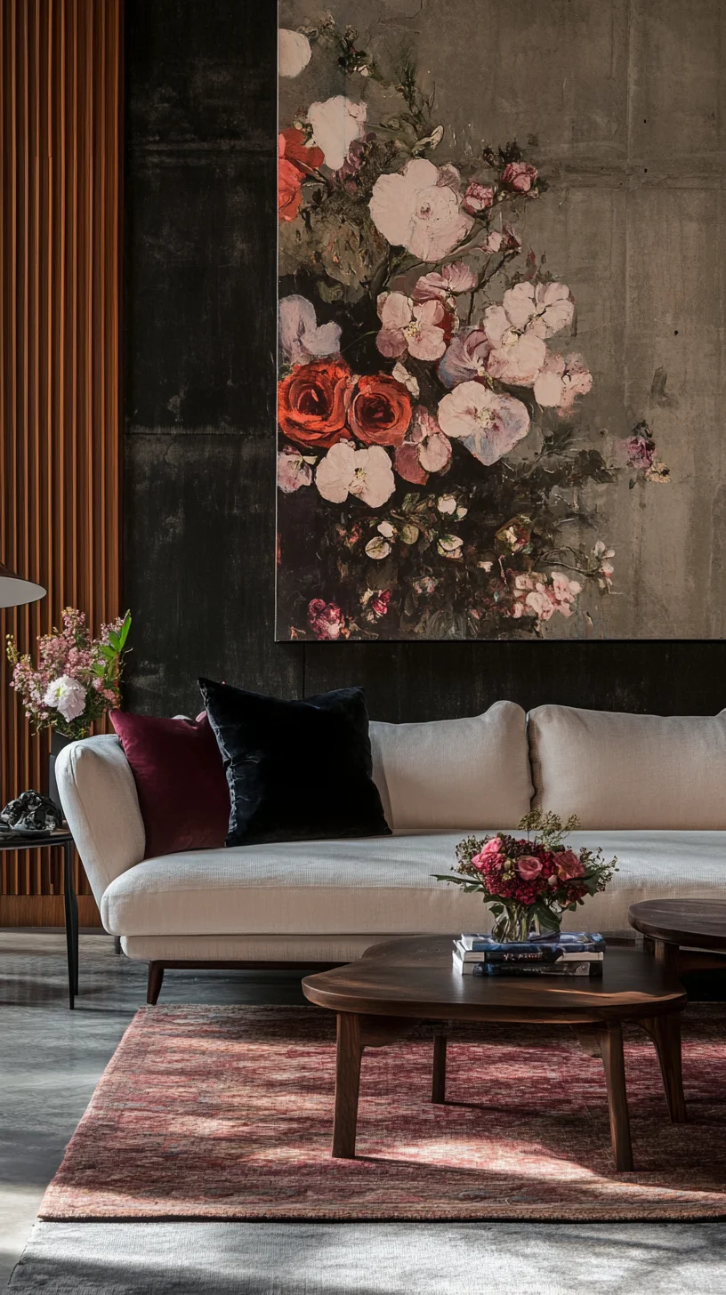 Elevate Your Space with Elegant Floral Accents and Earthy Tones