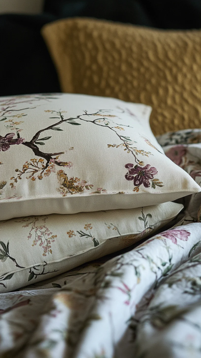 Elevate Your Space with Elegant Floral Textiles: A Touch of Nature Indoors