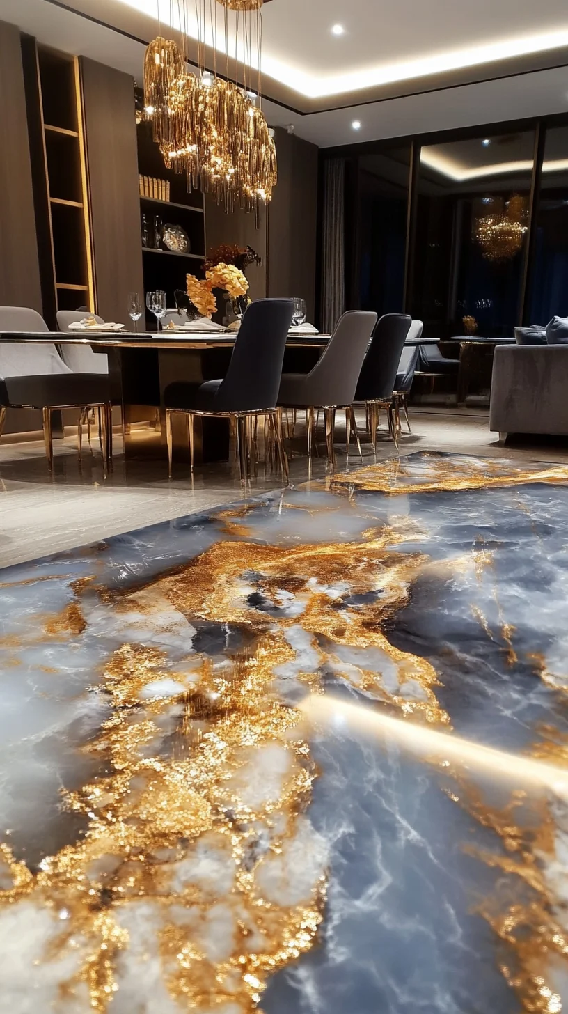 Elevate Your Space with Luxurious Gold-Infused Marble Décor