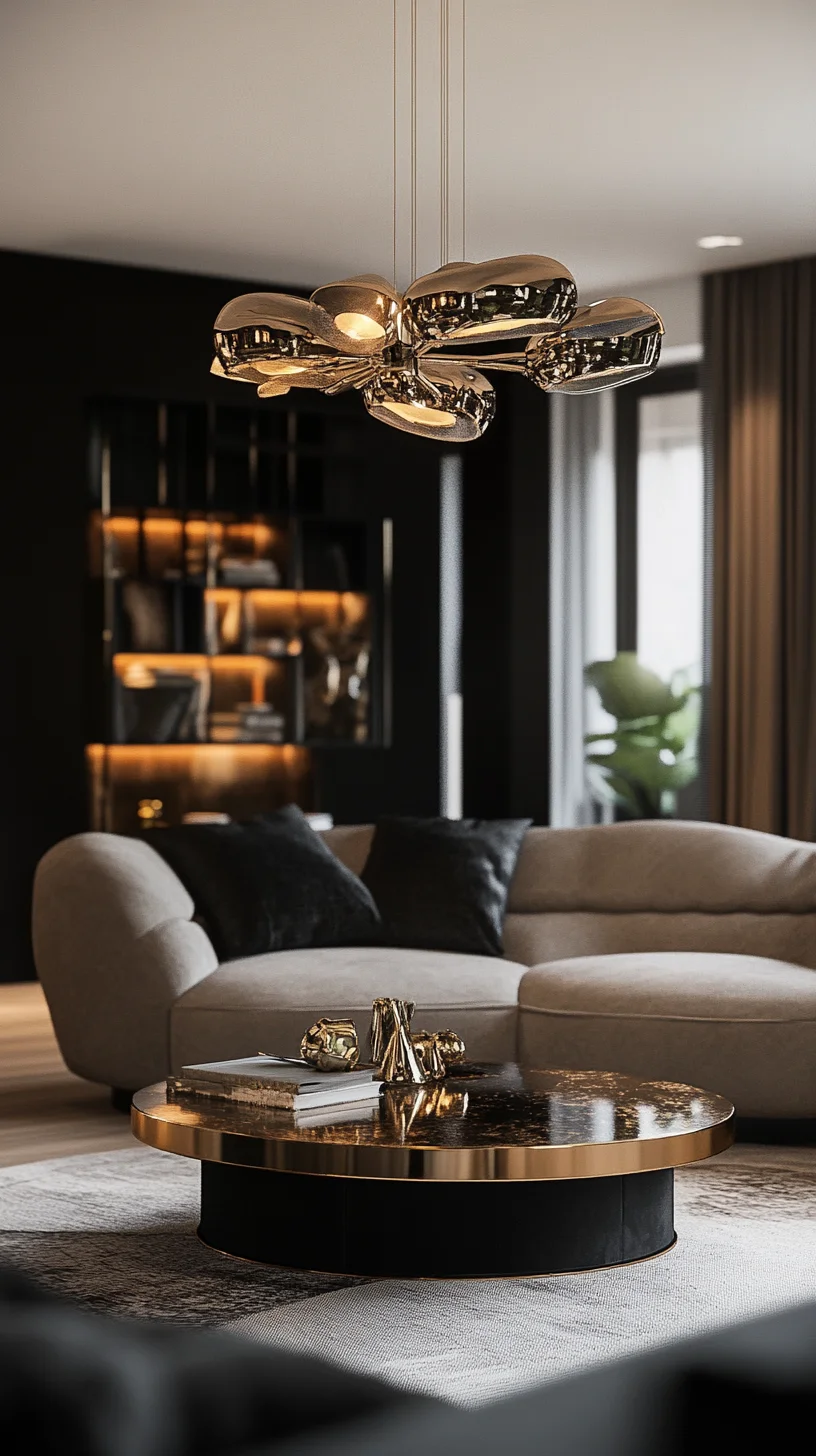 Elevate Your Space with Luxurious Metallic Accents and Cozy Comfort